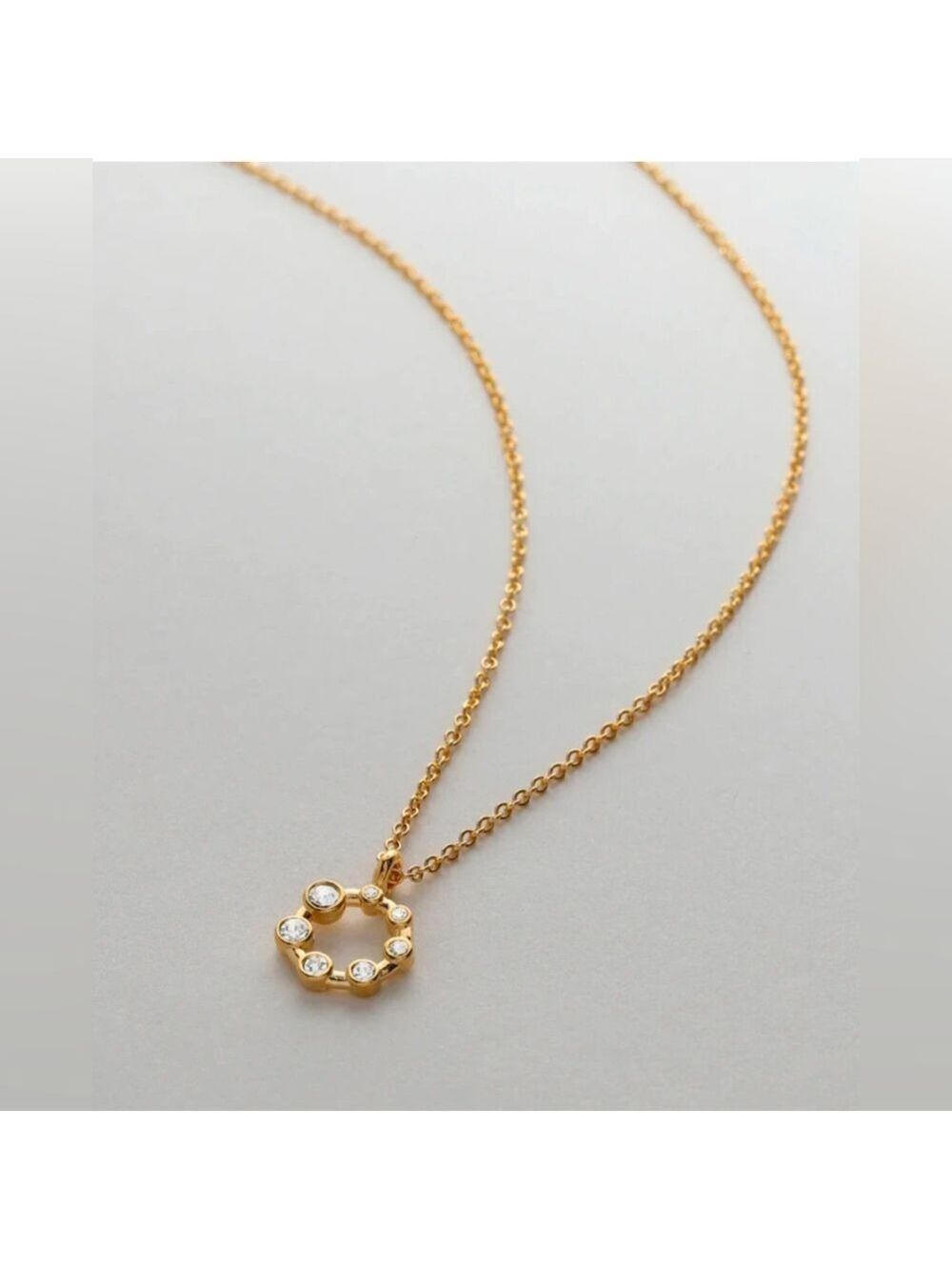 Bryan Anthonys Teacher Necklace is a 14K gold-plated, nickel-free piece.